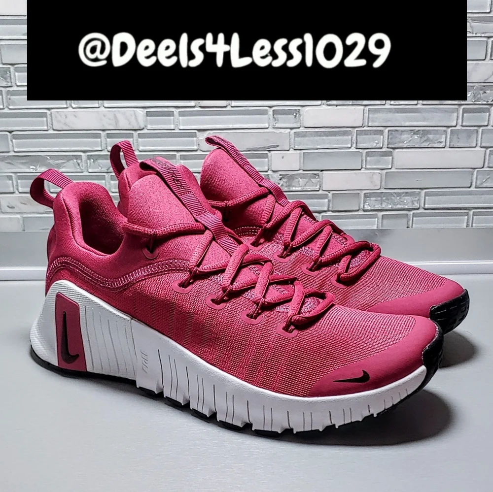 Nike Free Metcon 6 Training Running Womens Sweet Beet Burgundy White